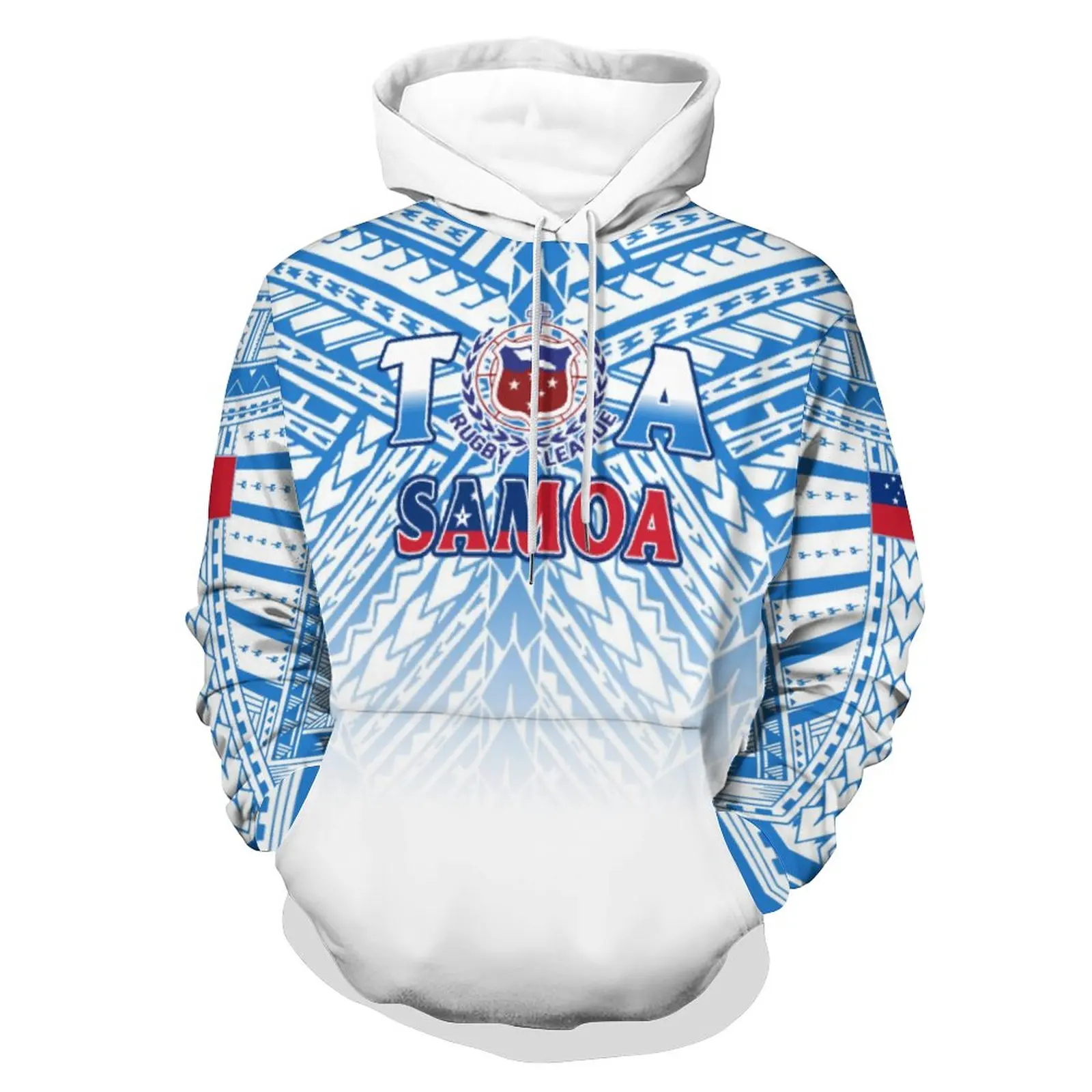 Toa Samoa Tribal Design Customized On Demand Hoodies Pacific Island Art Pullover Jacket Fall/Winter Men/Women Clothing