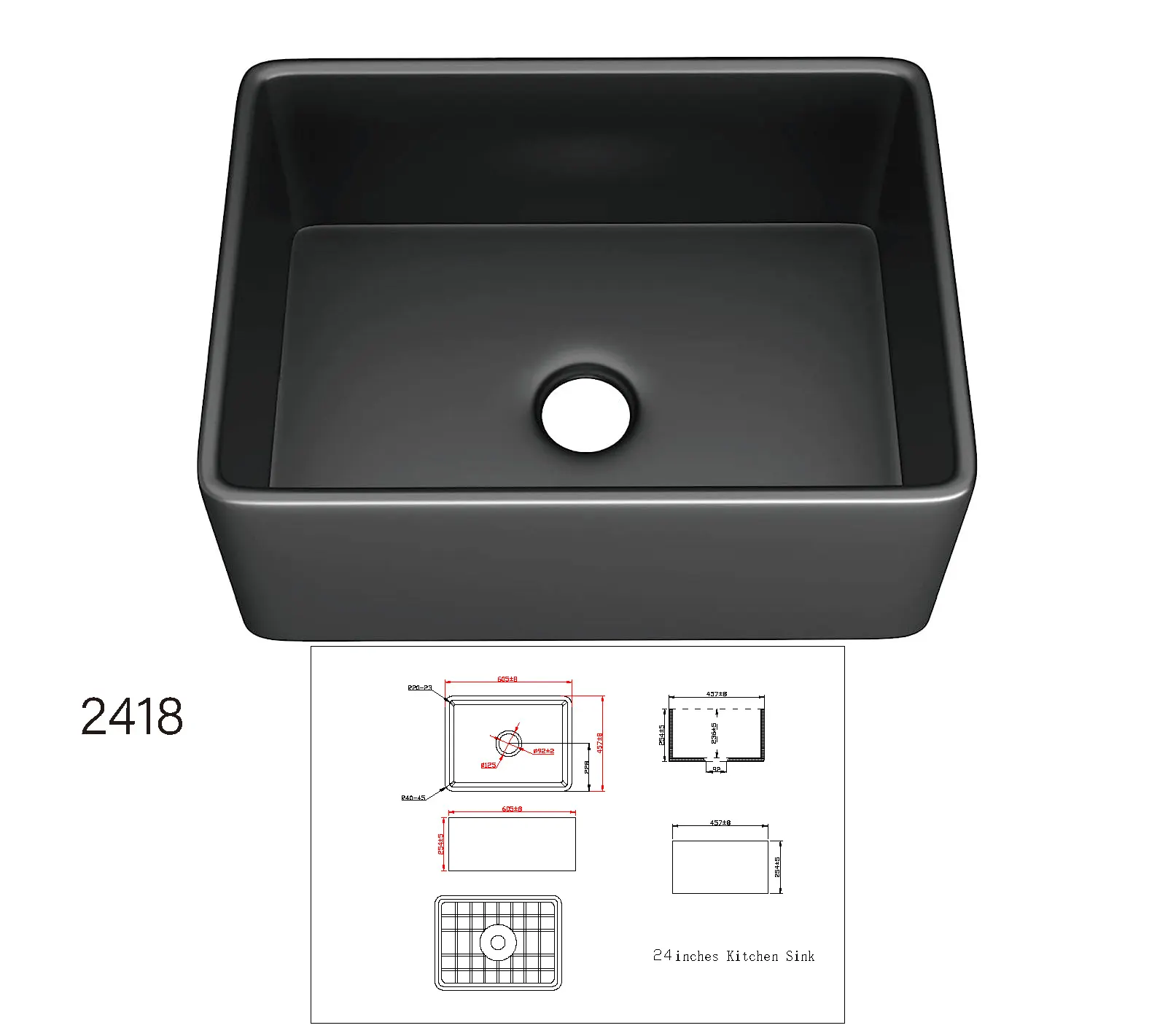 American Hotel Wholesale Copper Fire Clay Kitchen Sink 33 3318t Ffc Under White Ceramic Kitchen Sink - Buy Fireclay Kitchen Sink