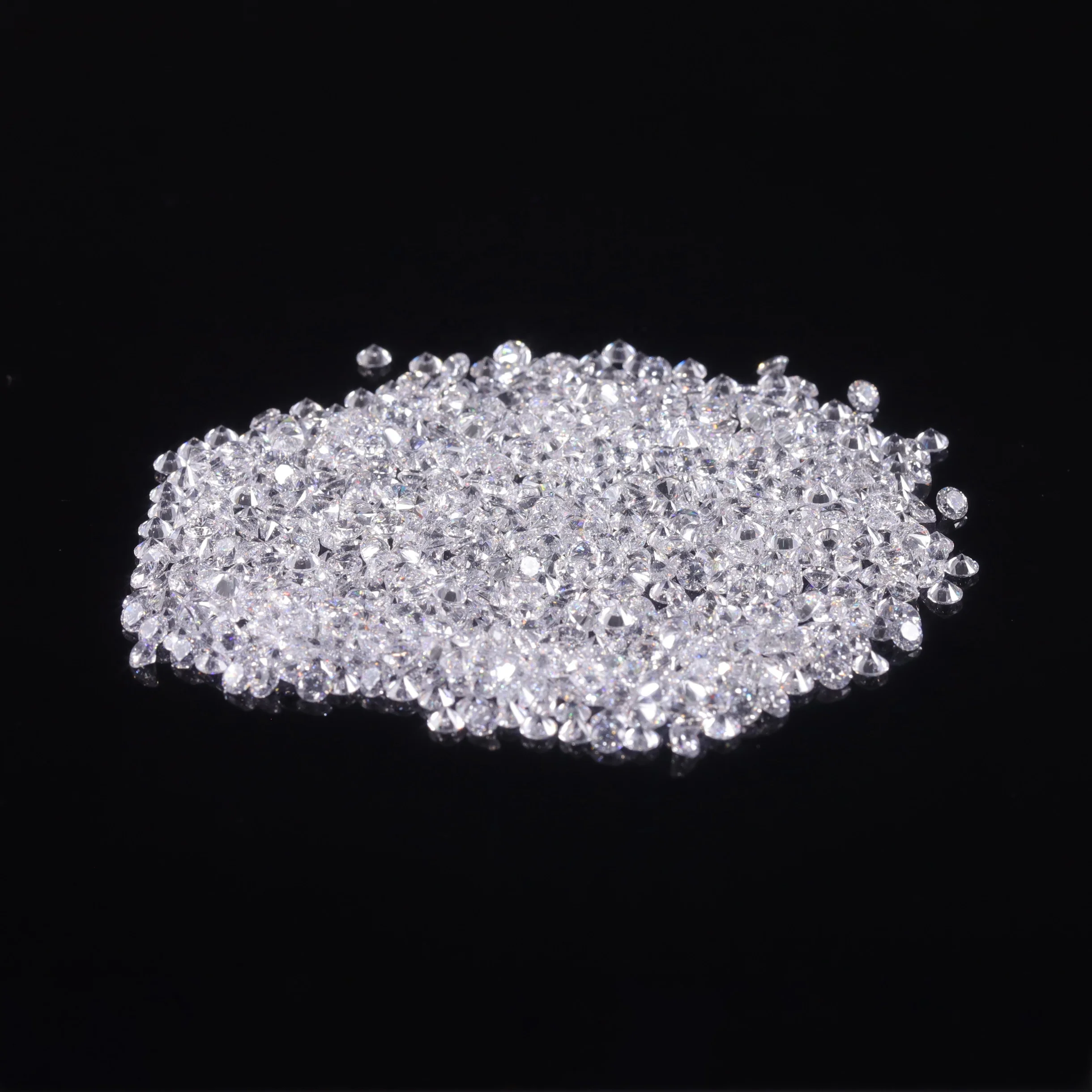 Abiding Factory Price DEF Color VS Round Melee 0.7mm-2mm HPHT Loose Melee Diamonds Lab Grown CVD Melee Diamonds