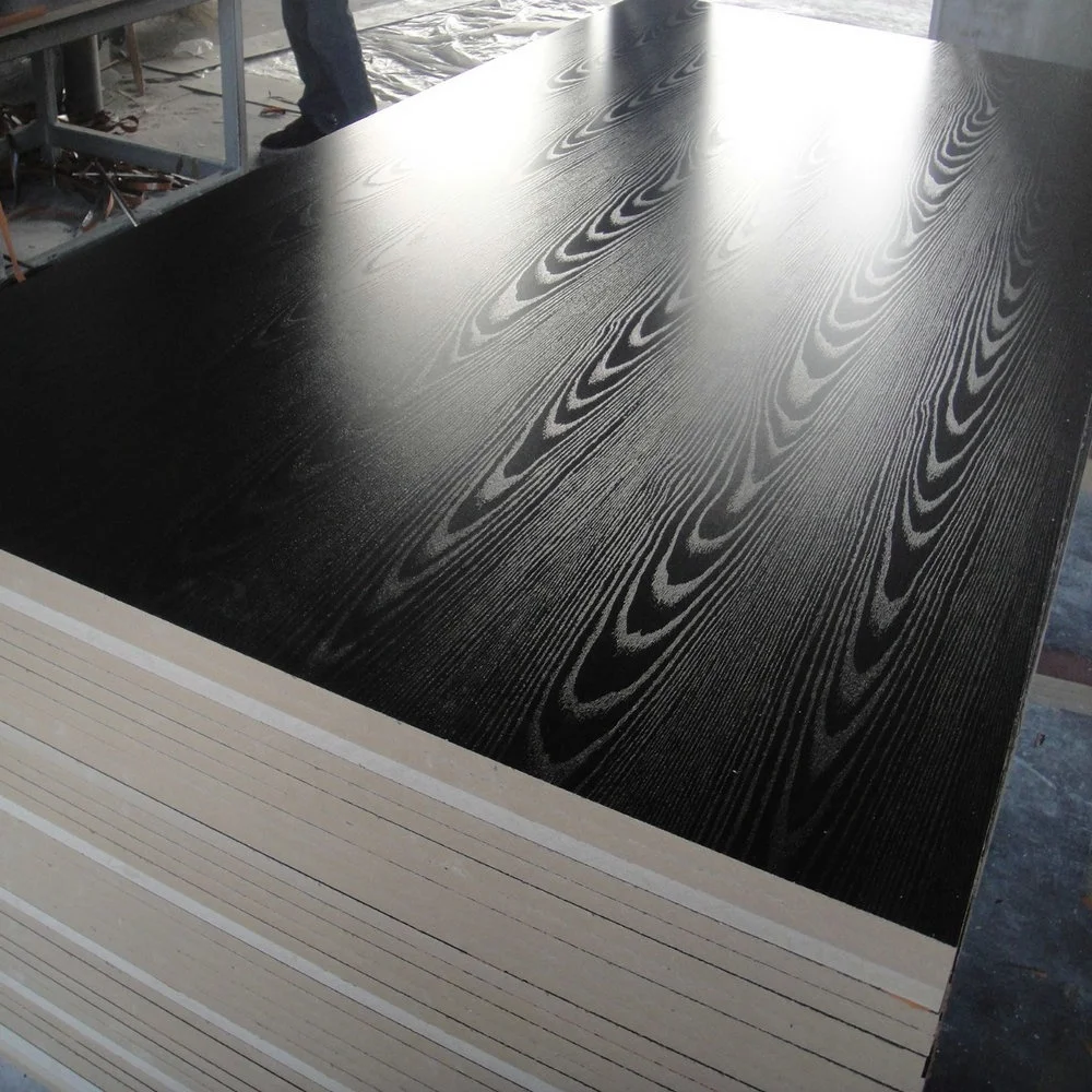 wood grain melamine MDF laminated MDF for furniture