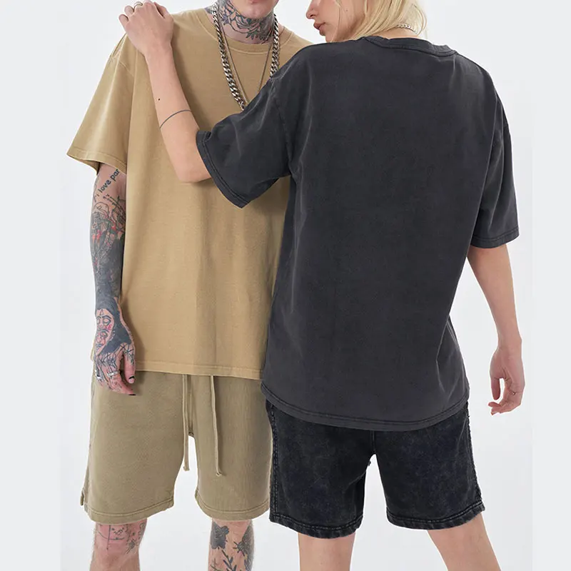 Luxury pro club heavyweight 250 gsm t shirt pima organic cotton white blank t-shirts in bulk