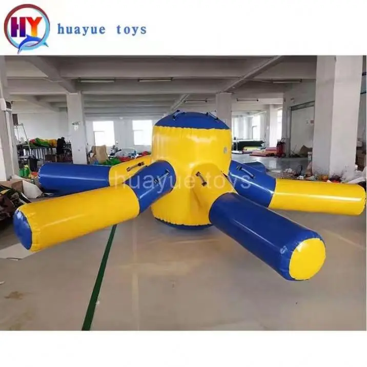 HUAYUE Best Price Hot Sells Portable Commercial Activity Mobile Factory Price Floating  Climbing Toy Inflatables Octopus Water