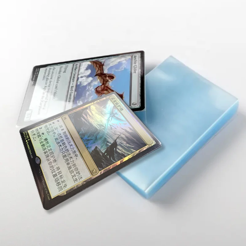 hologram card  50 pcs  Premium YUGIOH Matte Clear Custom Outer Sleeves, Triple sleeving card sleeves