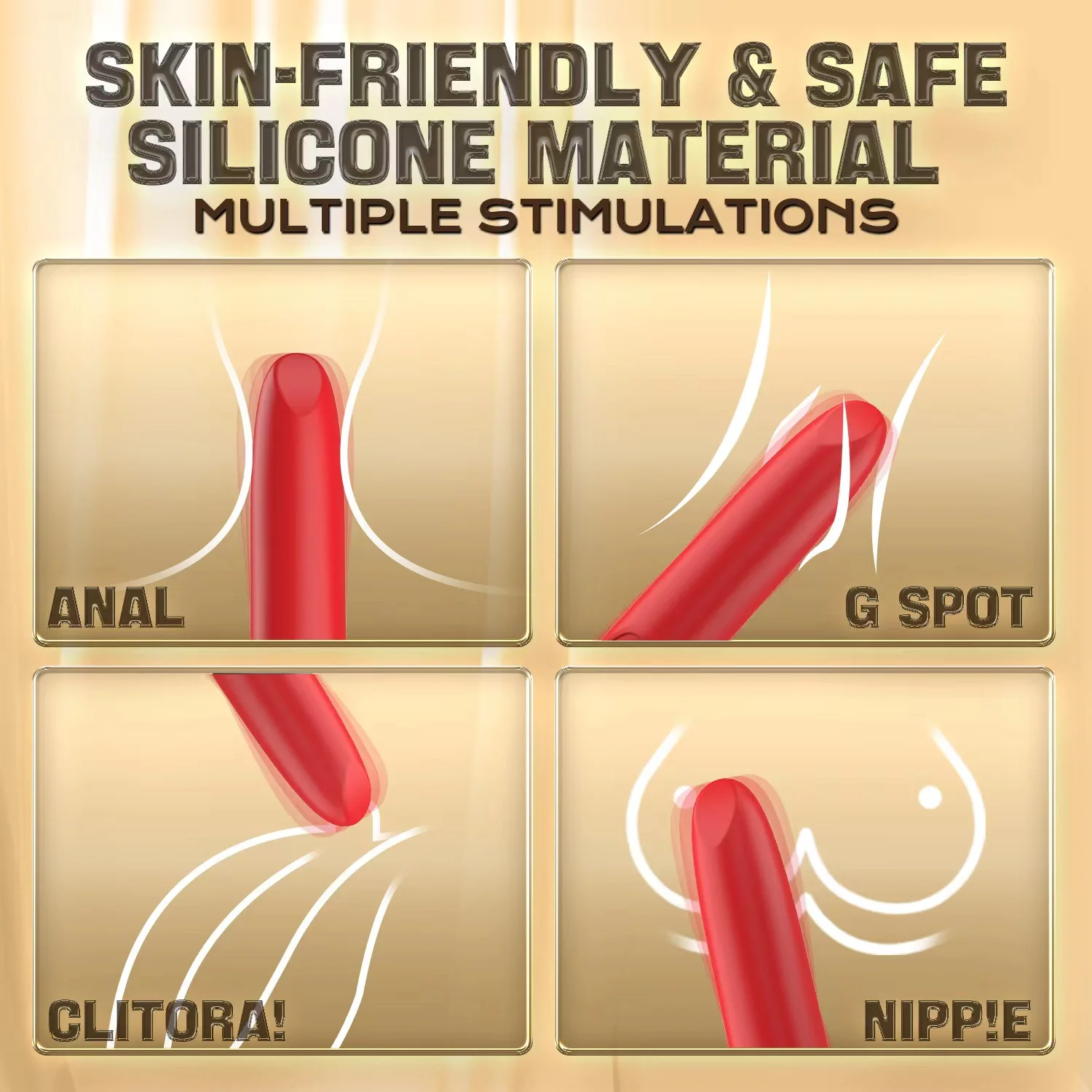 New York  Rose Bullet Lipstick Double vibrator Female Waterproof Silicone Couple Wholesale Sex Toys Orgasm Massage