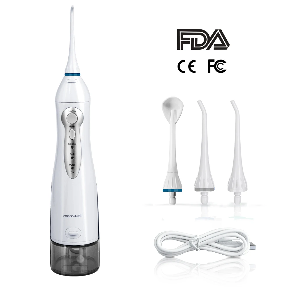 Mornwell Top Selling Rechargeable Cordless For Oral Cleaning And Teeth Whitening Oral Care D52 Portable Water Flosser