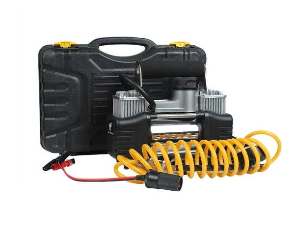 Portable 12V Car Tire Inflator and Air Compressor with Convenient Air Pump Features Reliable Tire Inflators