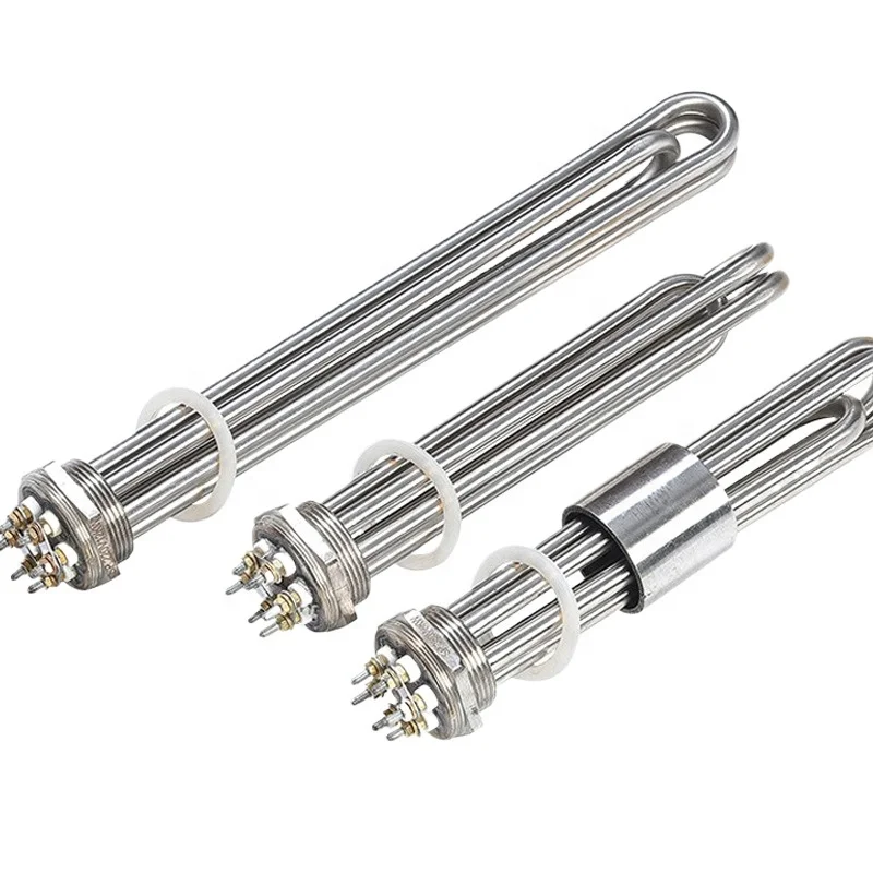 Customization D40/50 Threaded U Type stainless steel heating rod flange electric heating pipe mold heating tube