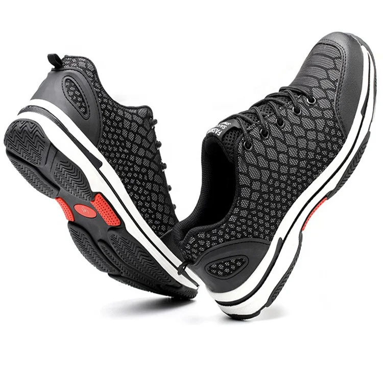 FUNTA leather work boot metal men boot ankle industrial security equipment cow leather work safety boots or work safety shoes