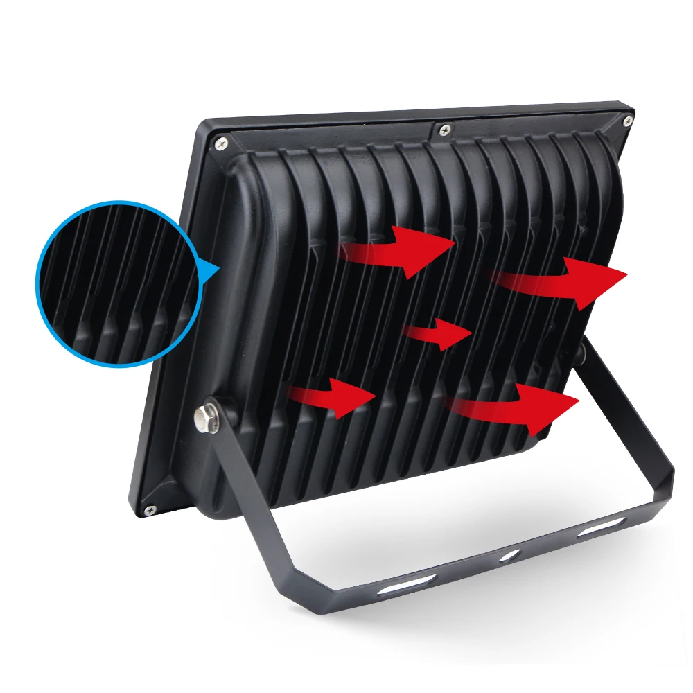 KCD 220v IP65 Waterproof SMD Aluminum Body Reflector High Power Cheap Price 30w 50w 100w 150w 300w 400 Watt LED Flood Light