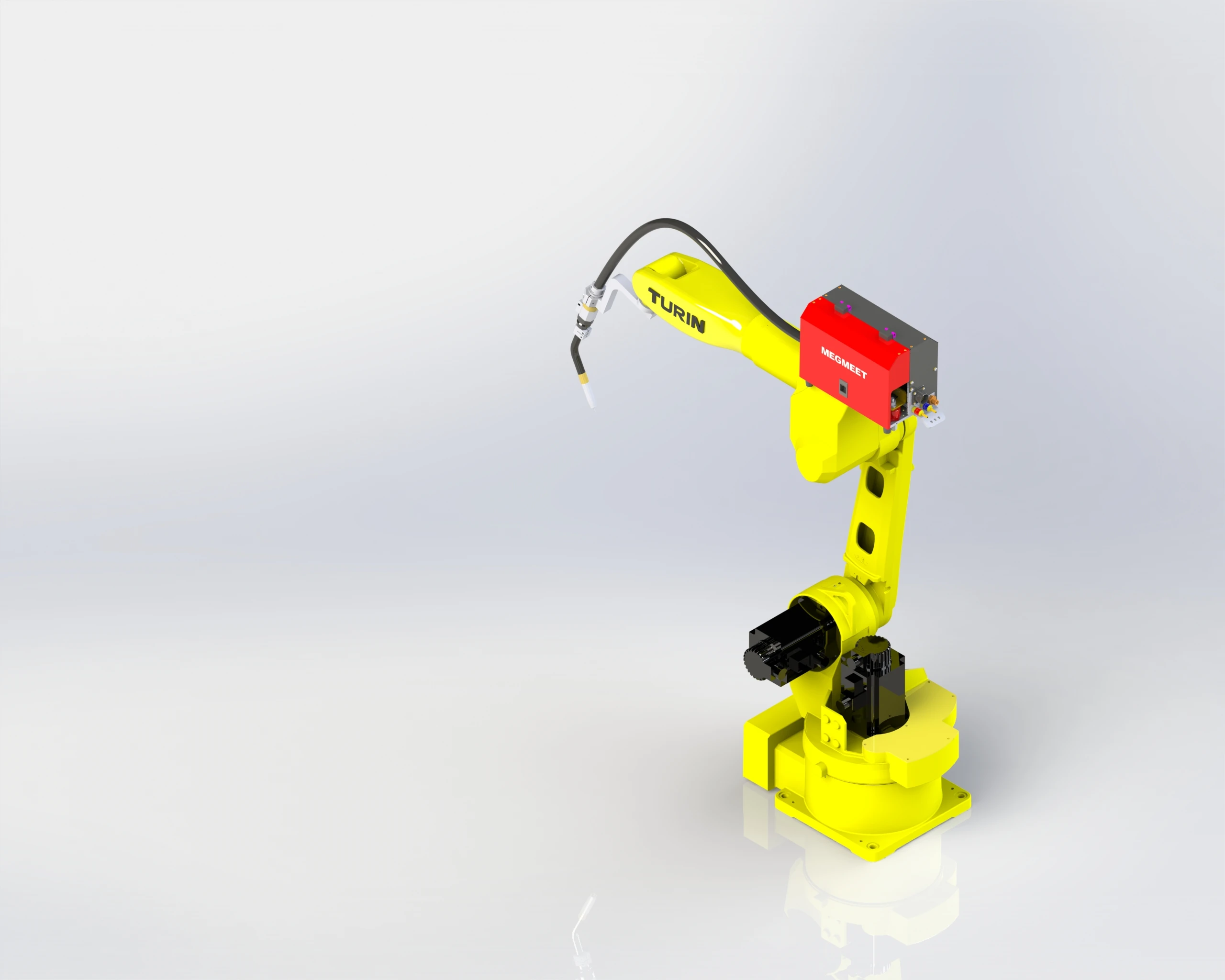 6 Axis MIG Welding Robot range 1450mm with power source MEGMEET Ehave CM350/welding robot machine