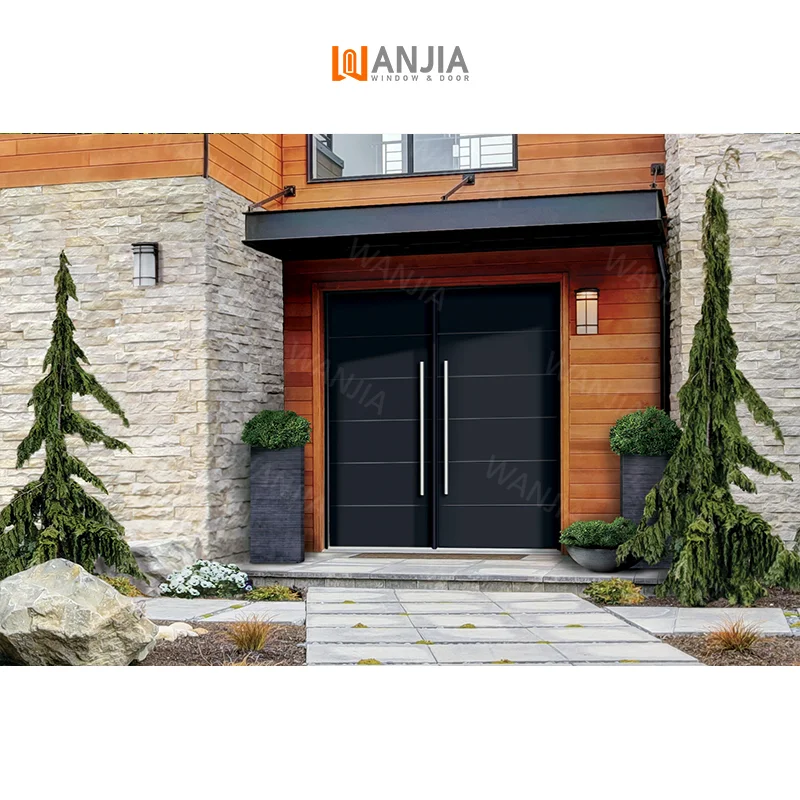 Wholesale Bulk Exterior Front Steel Doors Custom House Burglary Steel Security Doors Entry Steel Doors