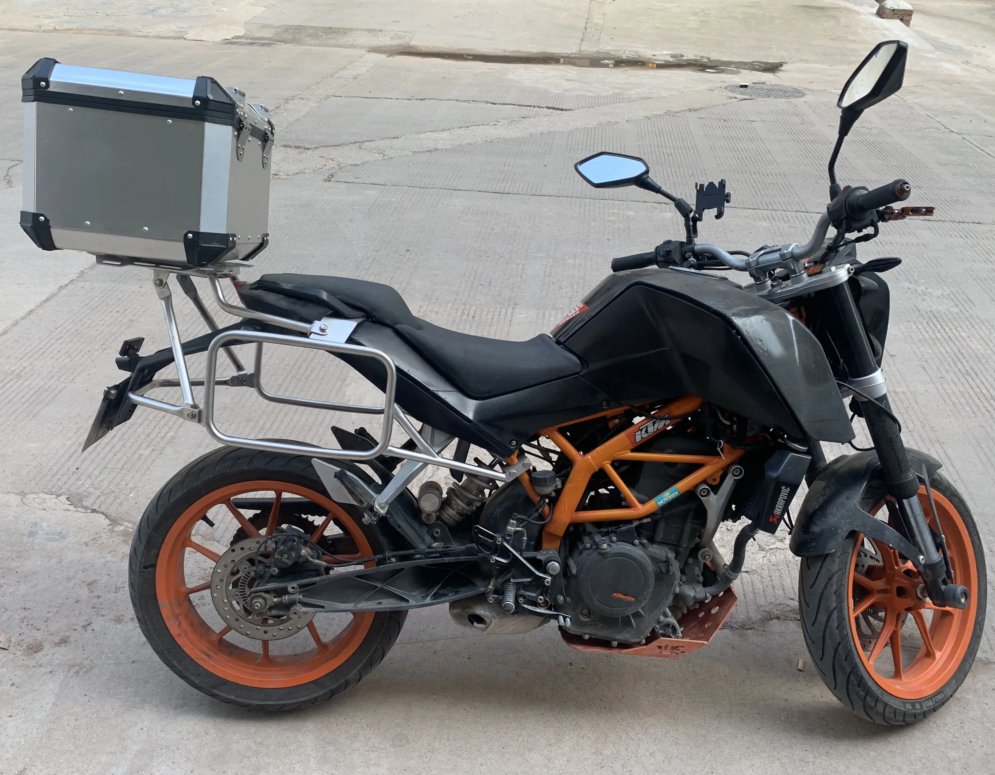 Высокой емкости квадратная коробка для хранения задняя крышка мотоцикла Ktm390 все велосипеды
