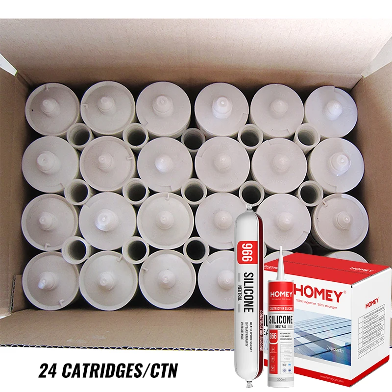 Homey Neutral Weather Resistance Structural Silicone Sealant Adhesives for Aluminium Window