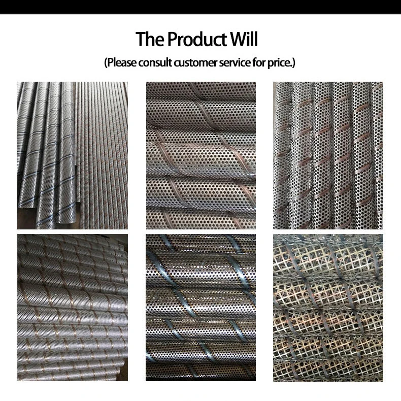 Seamless Welded Spiral Metal Tube for Well Drilling with Circular Mechanical Protection Shield and Wire-Wrapped Filter Cylinder