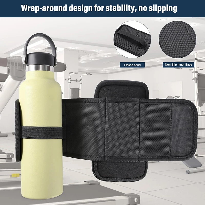 Sports Magnetic Gym Water Bottle Holder Magnet Bottle Cup Carrier Phone Pouch Water Bottle Bag