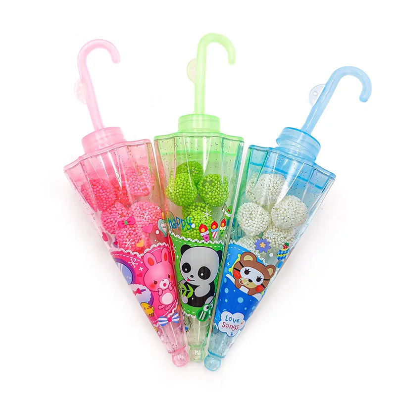 wholesale sweet fruit jelly gummy candy Umbrella shape candy toy