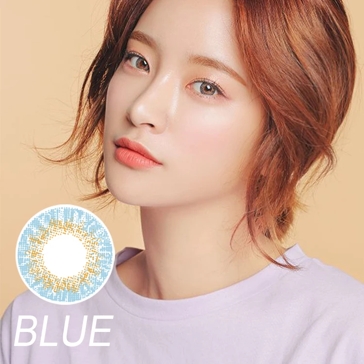 2021The most hot selling 12 colors 2T true sapphire fashionable contact lenses