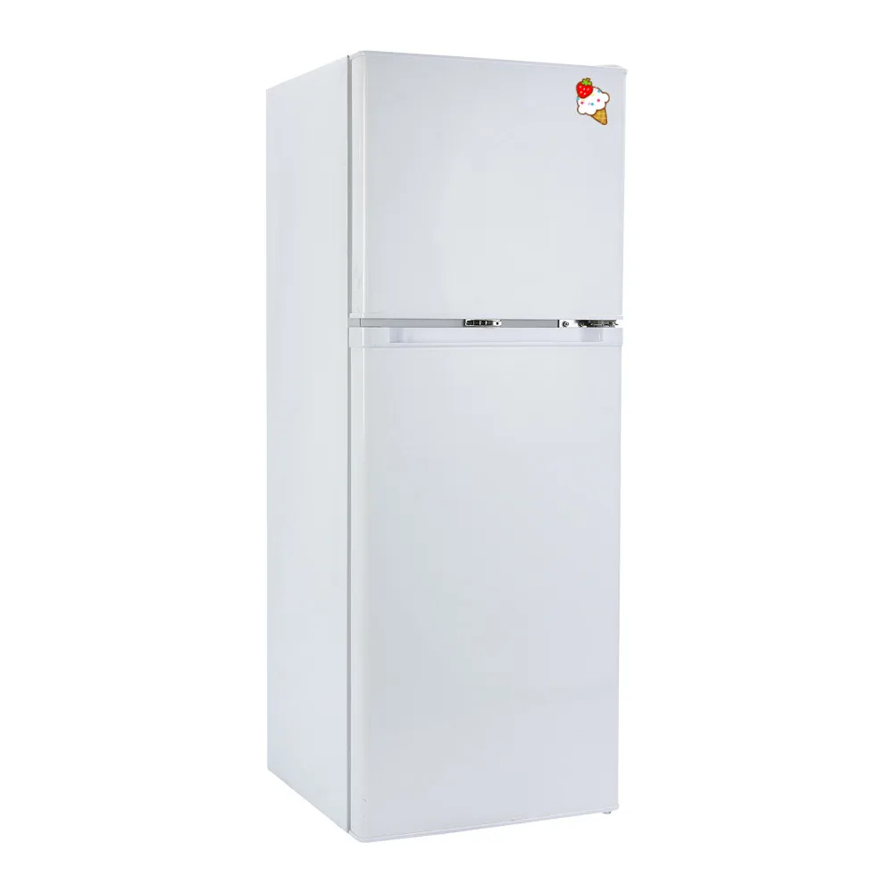 142L Household Silver Fridges Double Door solar system  Refrigerator