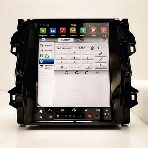 12.1 inch TESLA Style touch screen Car Stereo Quad Core Android 7.1 built in GPS/WIFI Car Radio Navigation for TOYOTA FORTUNER