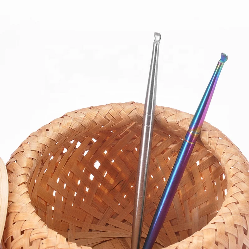 MISS YOU   Stainless Steel Earpick Remover Painless Dirt Fluid Ear Cleaning Tools Smooth Earwax Remover Cleaner