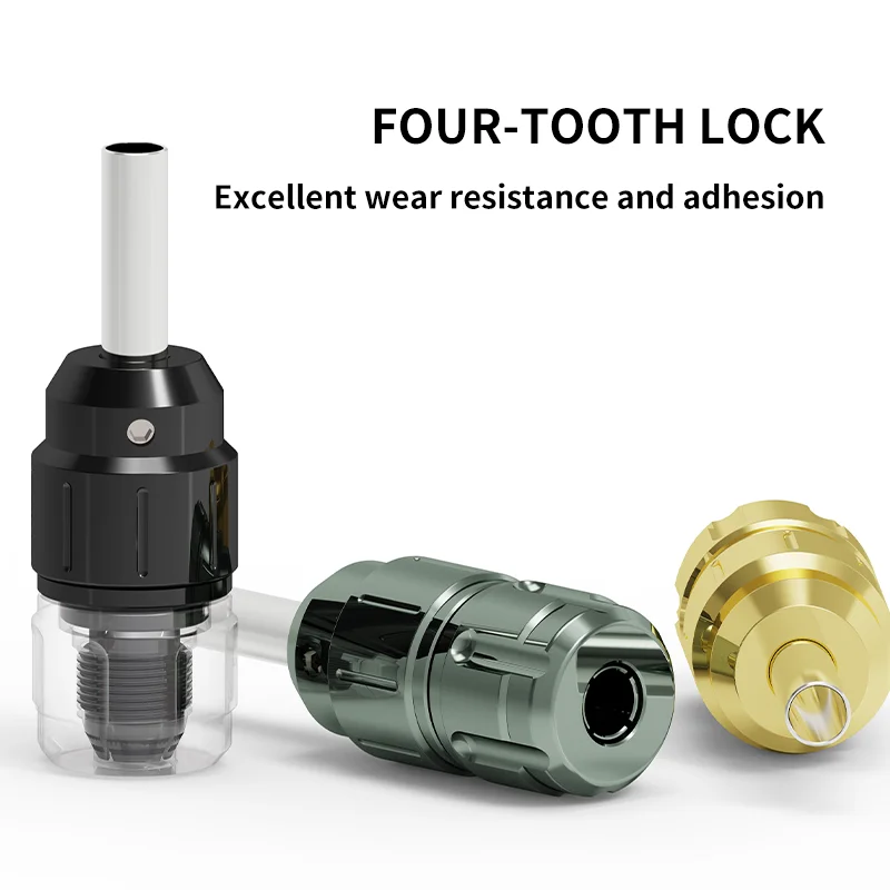 POPEIRONS Tattoo Machine Self locking Grip 25mm Anti slip and Aesthetic Design Stainless Steel Needle Tube