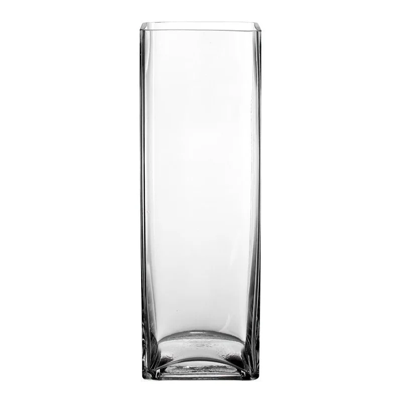 Wholesale Hand-made crystal clear Multi-specification Simple cube Hydroponic square glass vase