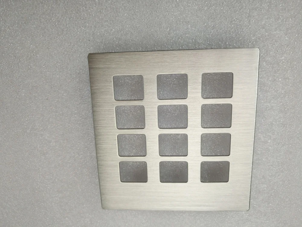 sheet metal fabrication stainless steel ATM keyboard front panel
