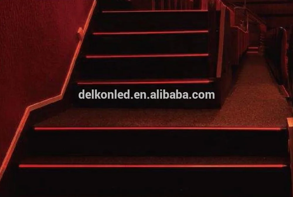 Светодиодный профиль для кинотеатра Delkon 65*28 мм, светодиодный алюминиевый профиль для лестницы