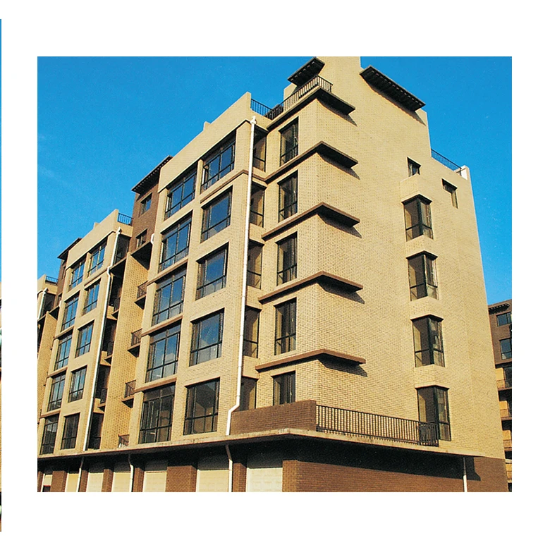 Жилое здание, наружный фасад, Терракотовая кирпичная панель, глиняная глина, огнеупорный кирпич