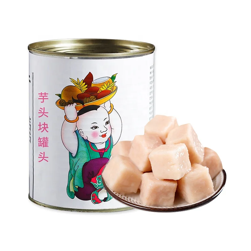 0.9kg Hot Sale Ready to Eat Sweet Canned Taro Chunks Canned food
