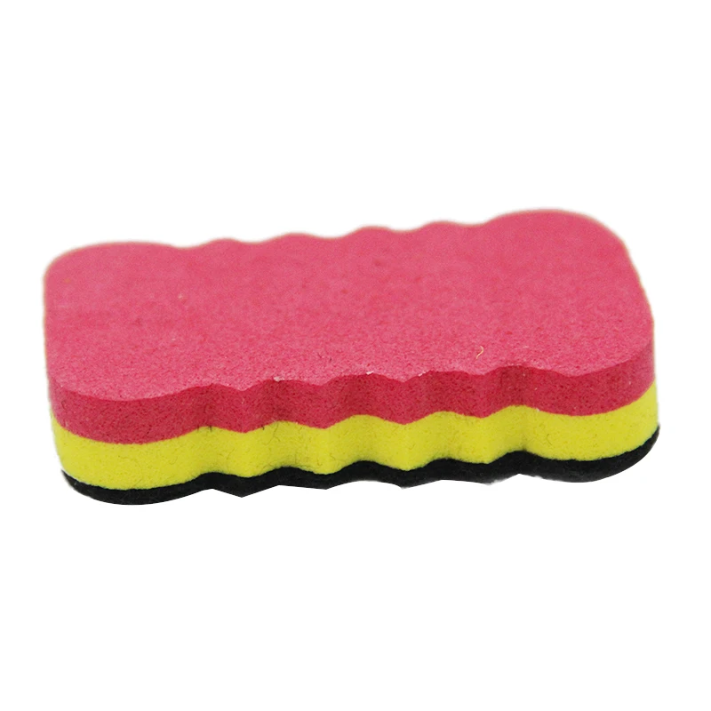 customized Logo dry erase EVA magnetic felt white black chalk board eraser