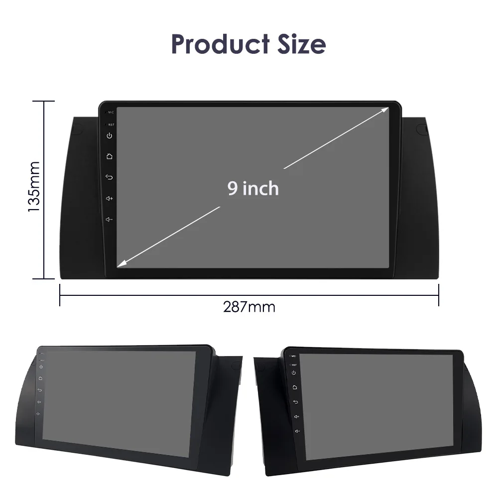 9 inch for BMW E39 Android navigator central control car MP5 player variable frame navigation