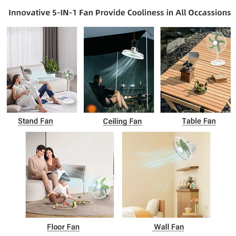 New arrival OEM 14 inch rechargeable battery fan USB output oscillation electric fan