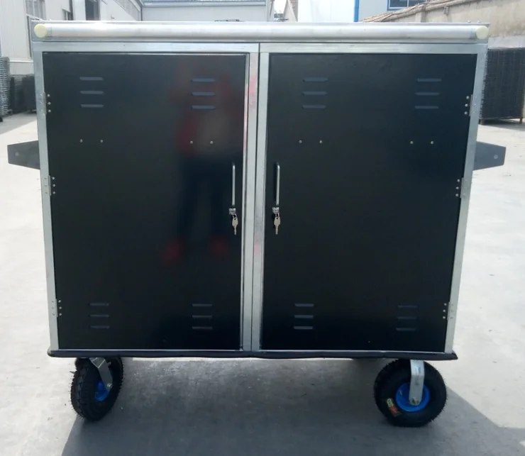 Horse Tack Locker Saddle Pad Box On Wheels Double Door  Horse Saddle Cabinet