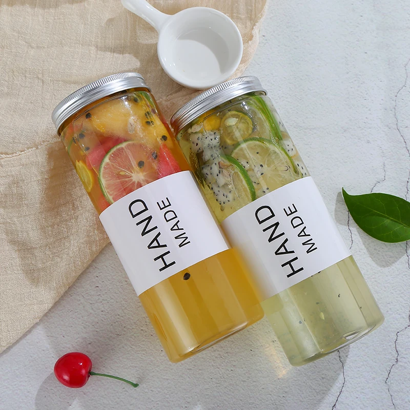 Straight Tube 650Ml Pet Bottle Pet Bottle Juice Pet Plastic Recyclable Juicing Bottles