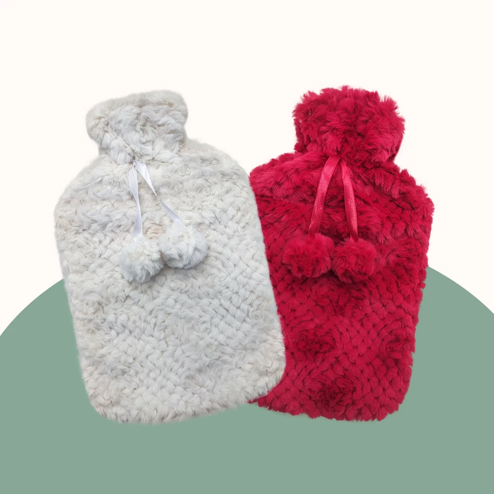 a high quality warmer bottle electric hot heat water bag with super soft plush cover