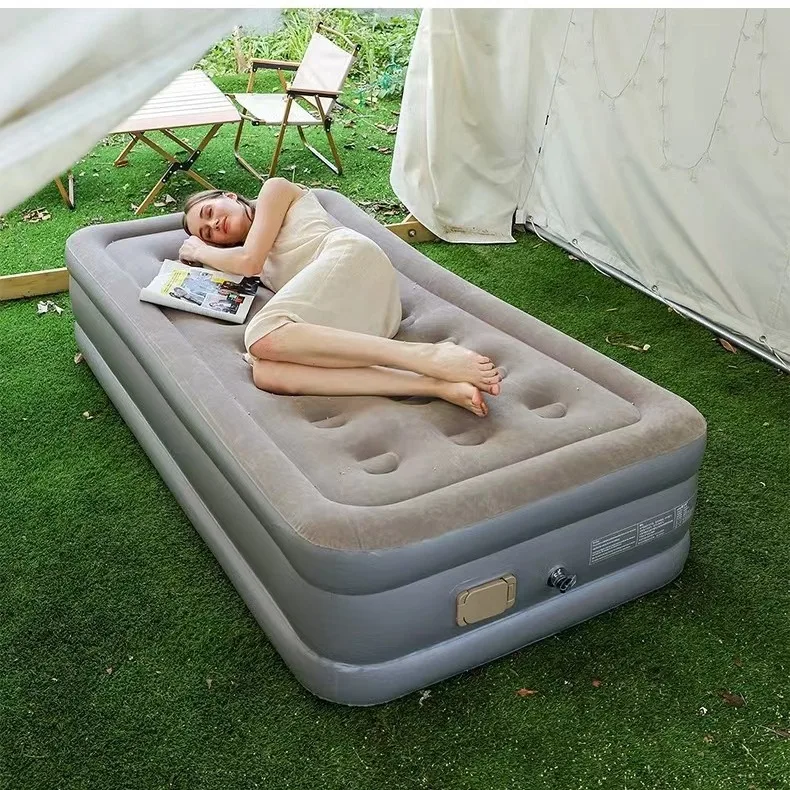 Inflatable Mattress  Rest Outdoor Indoor Beds Folding Cushion camping sleeping mat pad Air bed Inflatable Mattress