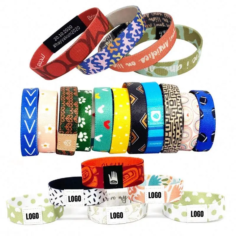 Smart Sensor Sport Bracelet Fabric Wristbands Elastic Custom Fabric Wristband Elastic Wristband Nfc