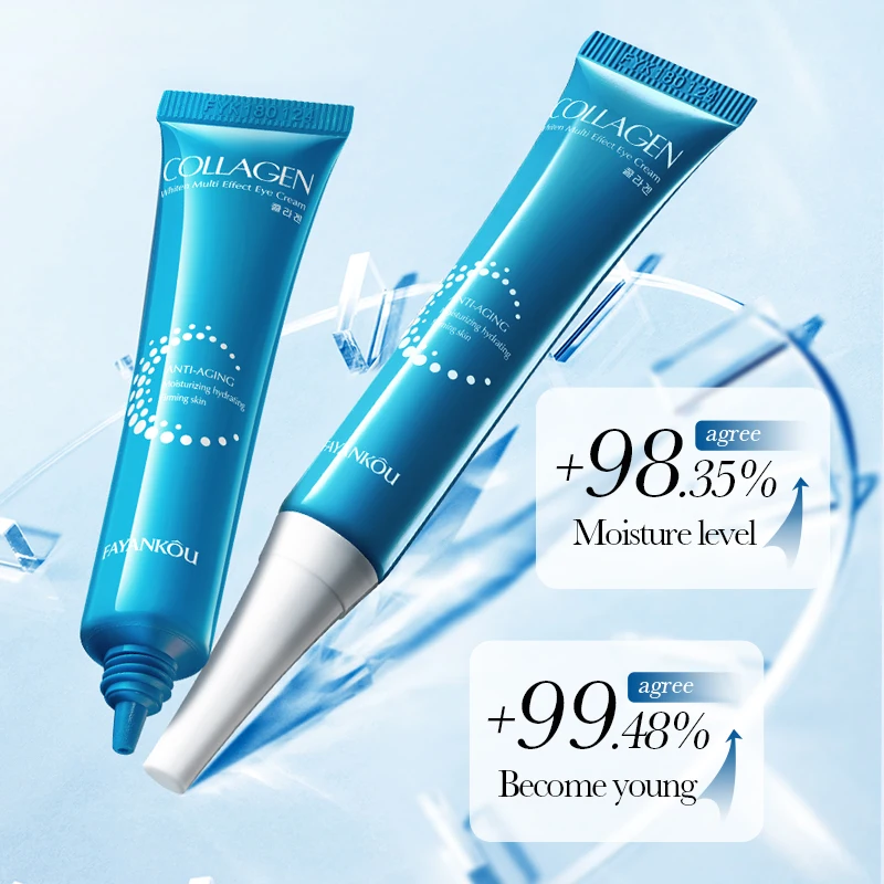OEM FAYANKOU Private Label Organic Collagen Moisturizing Whitening Multi-effect Eye Cream Anti-Wrinkle Improve Dark Circles