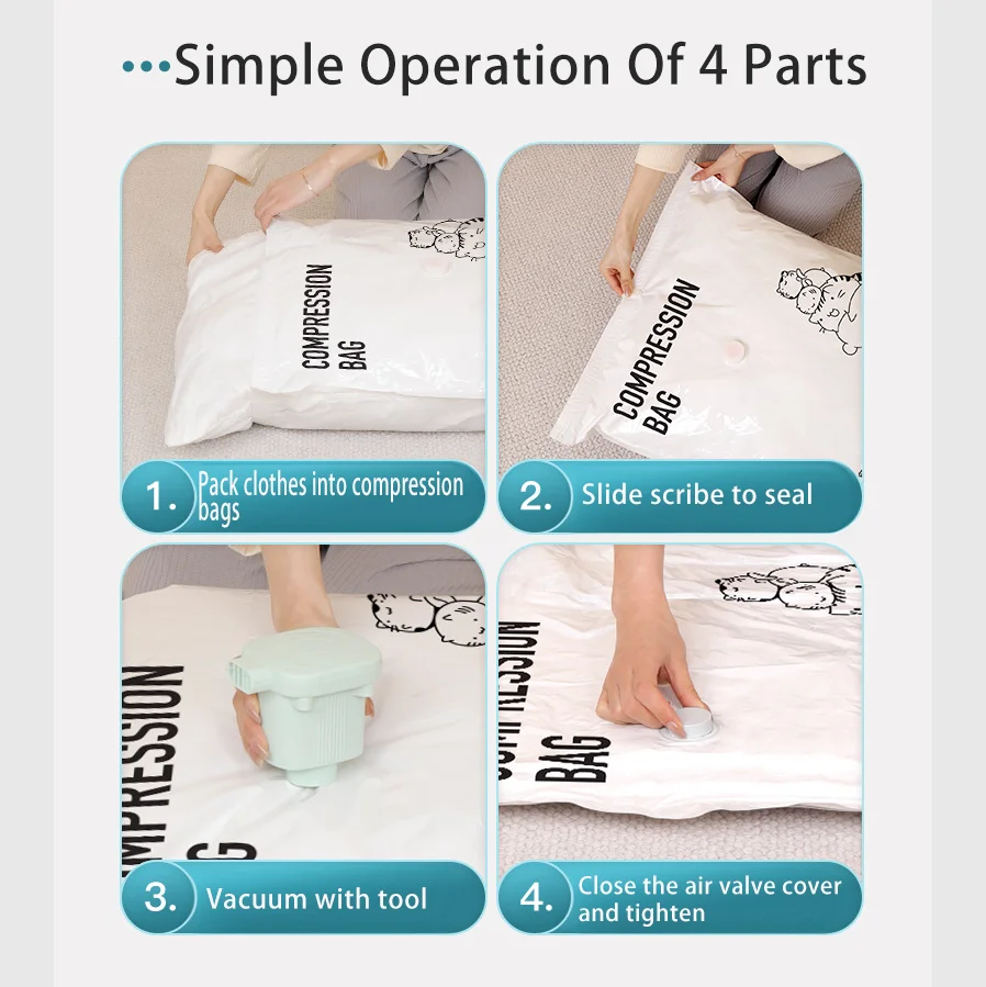 Factory wholesale High Quality Space Saver Vacuum Compression Storage Bags Vacuum Bags For Things