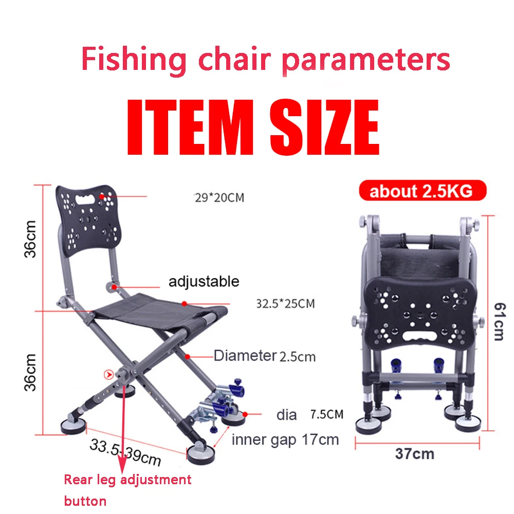 Factory Wholesale Custom Lightweight Outdoor Folding Foldable Fishing Chair Camping Chair