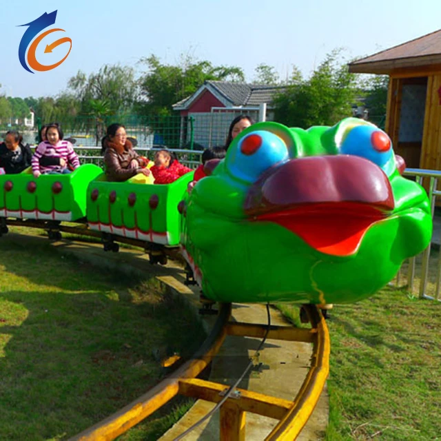 Electric Amusement Kiddie Car Games Outdoor Indoor Playground Track Train Rides Insect Theme Mini Shuttle For Sale