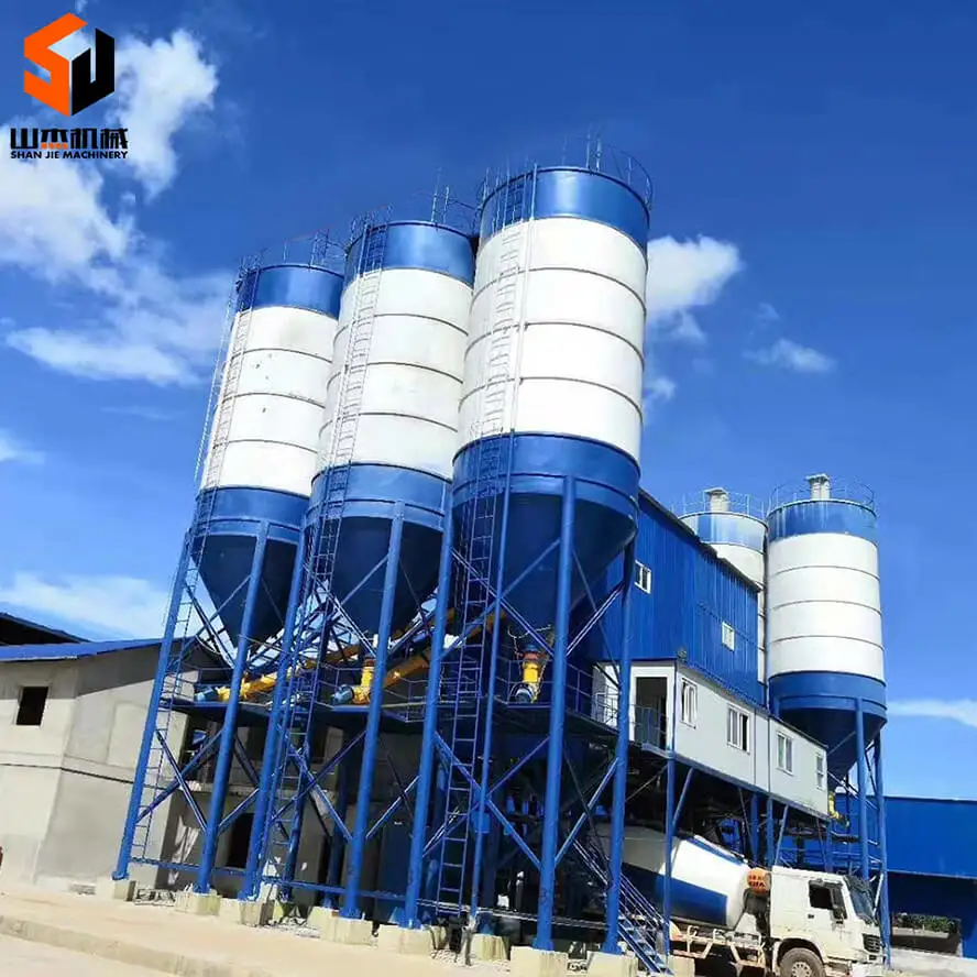 Container Type Camelway 120T Concrete Mixing Plant Hzs120 Concrete Batching Plant For Sale