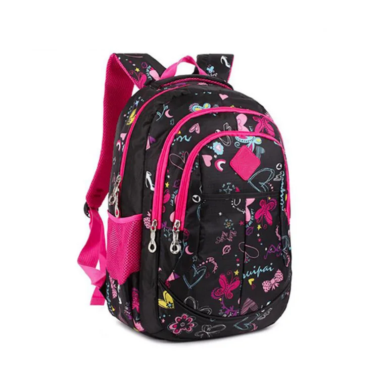 Factory Supplied Wholesale Waterproof Pink Purple Children School Bags Kids, School Bags