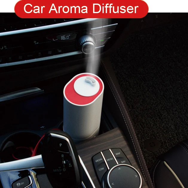 110ml Vehicle mounted aromatherapy humidifier essential oil diffuser DC 5V powered ultrasonic fit for cup holder in the car