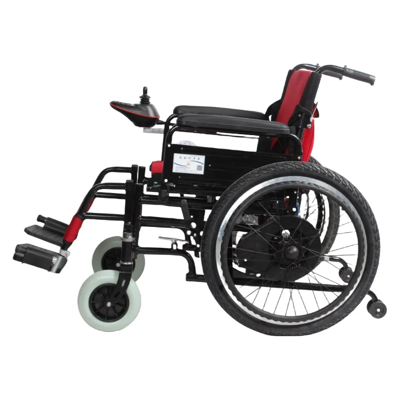 Easy To Fold Portable Foldable Lightweight Wheelchair Compact Folding Wheel Chair For Disabled Electric Wheelchair