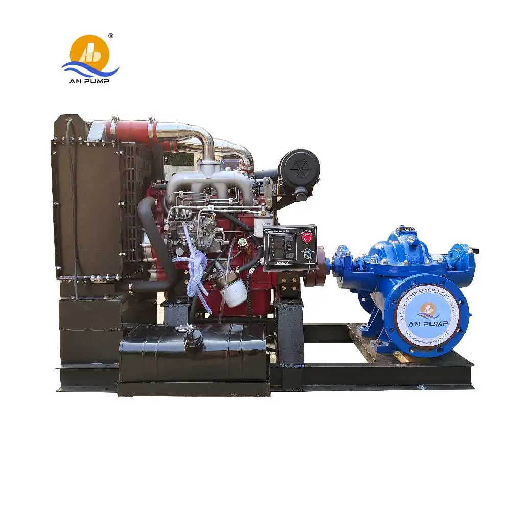 140kw radial type centrifugal water horizontal centrifugal diesel trash pump