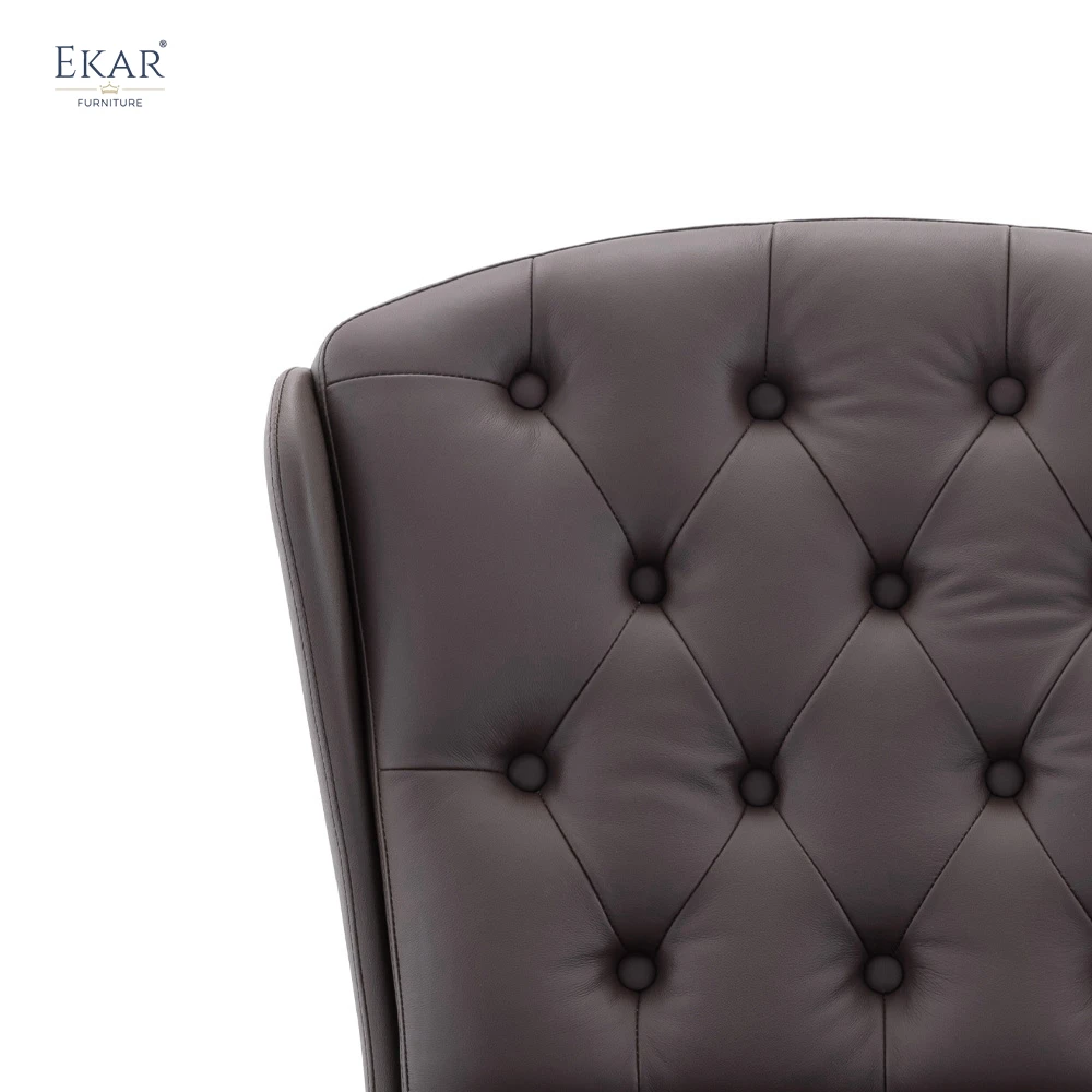 Регулируемый офисный стул в стиле Честерфилд