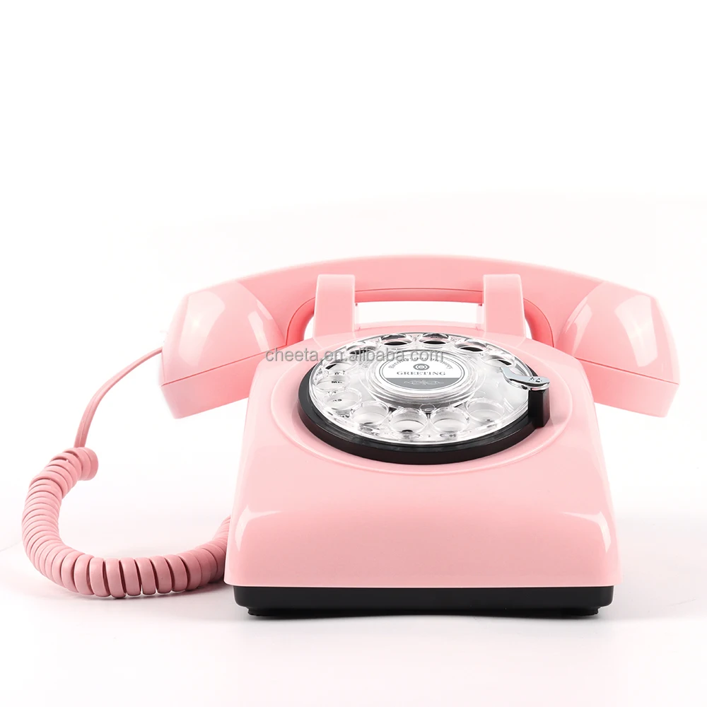 Manufacturer Factory Wedding Guest Audio Book Antique Telephone Decorative Recording Phone Audio Guestbook