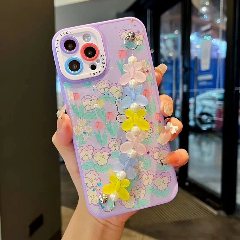 Wholesale Epoxy Soft TPU Phone Case Fashion Design Bling Sequins Case For iphone 14pro 14 plus 14 pro max